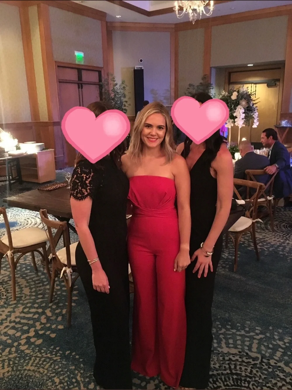 JONATHAN SIMKHAI sz 6 red strapless jumpsuit